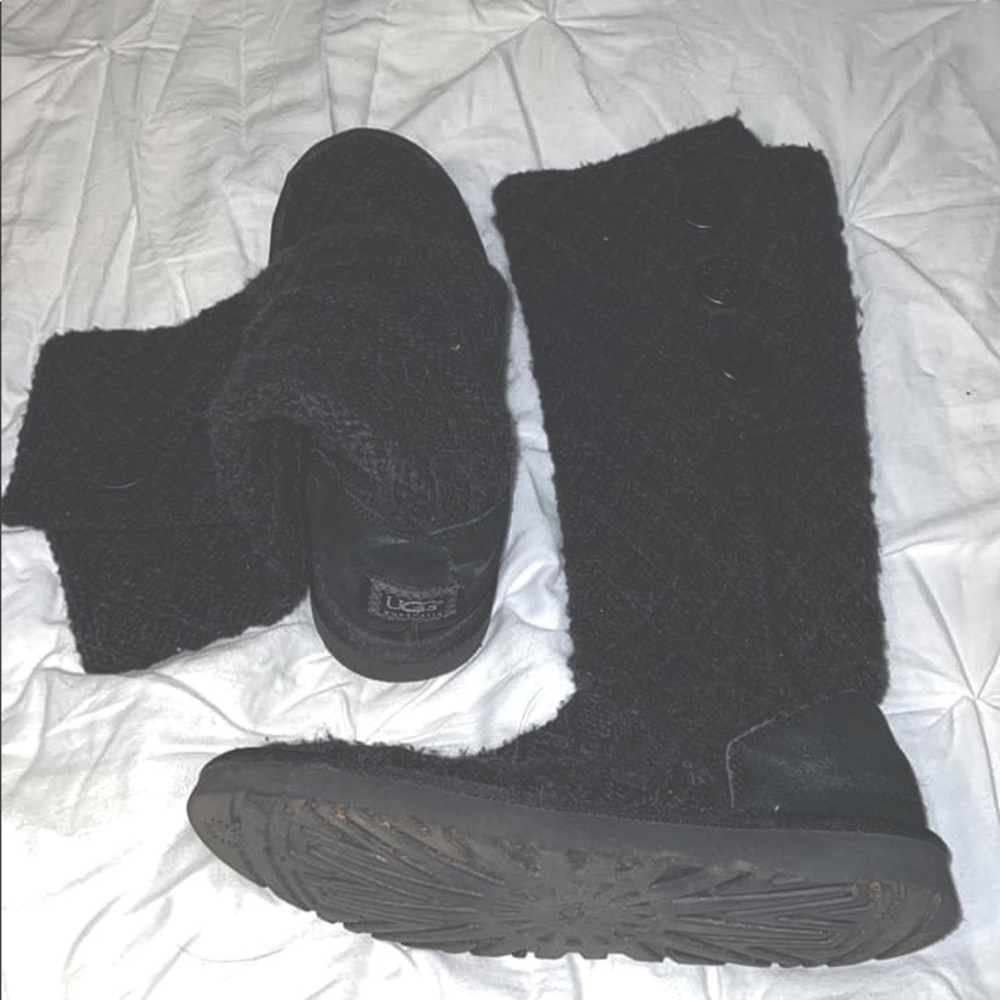 Black Woven Uggs